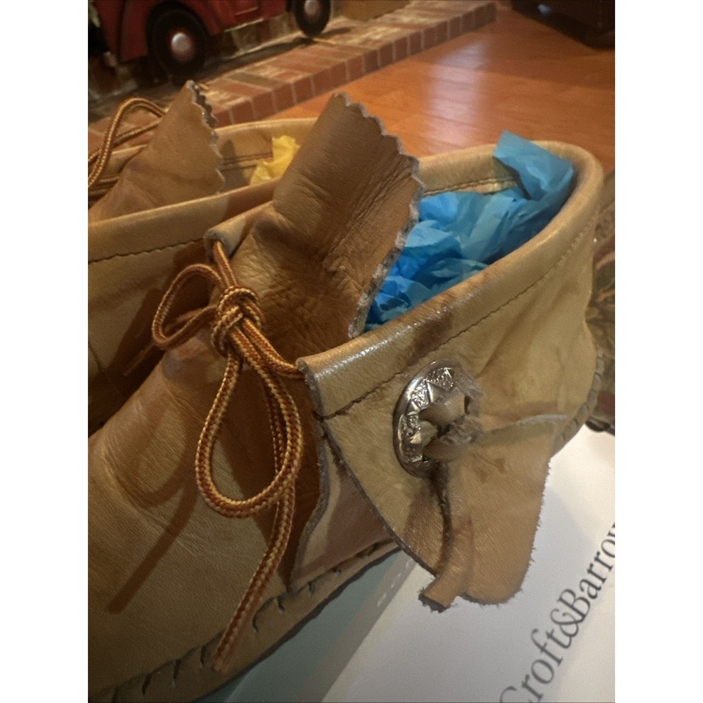 Vintage Taos Moccasins Leather Size 7 - Picture 2 of 4